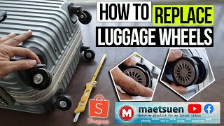 How to Replace Luggage Wheels [upl. by Ling]