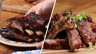 How To Make 5 Deliciously Marinated Rib Recipes • Tasty [upl. by Ivah88]