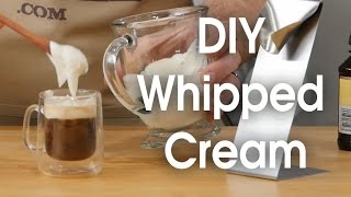 DIY whipped cream in 60 seconds [upl. by Itraa901]