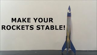 Model Rocket Stability Rocket Swing Test Tutorial [upl. by Evatsug]