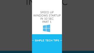 Speed Up Windows Startup in 10 seconds part 1 [upl. by Suzetta]