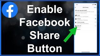 How To Enable Facebook Share Button [upl. by Asiral]