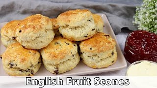 English Fruit Scones Recipe [upl. by Teresina]