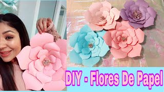 Como Hacer Flores de Papel para Decoración Super Fácil [upl. by Oflodur762]