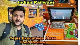 Tejas Express Executive Class Food Review  Ahmedabad to Mumbai  Indian Railways [upl. by Delmer]