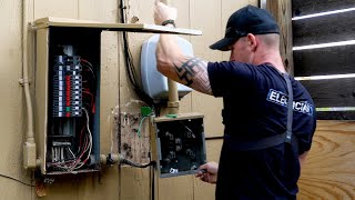 How to Replace an Electrical Service Panel Meter and Riser PART 1 [upl. by Diver622]