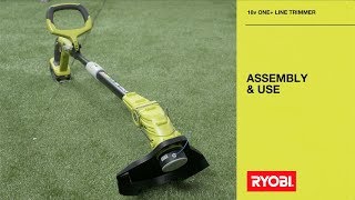 RYOBI 18V ONE Line Trimmer Assembly amp Use [upl. by Marras]