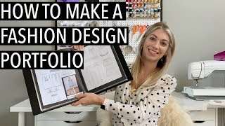 How To Make a Fashion Design Portfolio for College University Fashion Design Portfolio for Job [upl. by Reivilo]