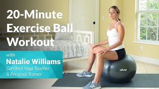 20Minute Exercise Ball Workout [upl. by Maggi]