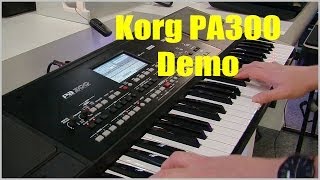 Korg Pa300 Pro Arranger Keyboard Demo  PART 1 PMTVUK [upl. by Ymmit]