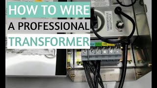 LANDSCAPE LIGHTING TRANSFORMER  How to wire up a professional landscape transformer [upl. by Teresita]