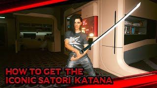 Cyberpunk 2077  How to Get the Iconic Satori Katana during The Heist Job [upl. by Marras]