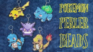 How to Make Perler Beads  Pokemon Perler Keychain Designs [upl. by Arvie41]