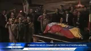 Former PM Meles Zenawi lies in state as Ethiopia mourns [upl. by Jandel]