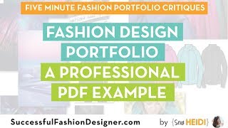 Fashion Design Portfolio A Professional PDF Example [upl. by Horatia]