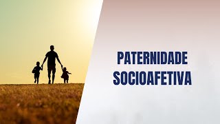 Paternidade socioafetiva [upl. by Nwonknu]