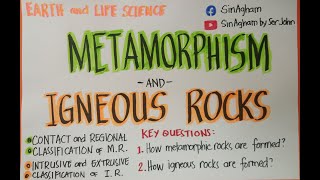 Lesson 8  Metamorphism and Igneous Rocks Formation Endogenic Process [upl. by Mosra]