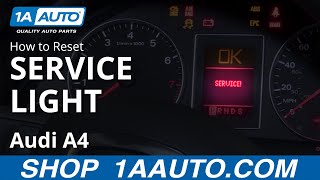 How to Reset Service Light 0409 Audi A4 [upl. by Mcleroy]