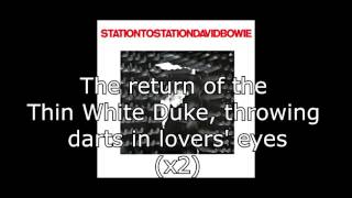 Station to Station  David Bowie  Lyrics [upl. by Hertz]