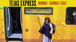 Train To Goa 22119 Mumbai  Karmali Tejas Express Beautiful Journey  Train Vlog [upl. by Adnuhsed]