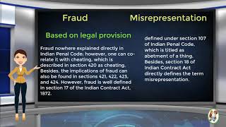 What is Difference Between Fraud amp Misrepresentation [upl. by Sadnac]