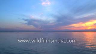 Brahmaputra River at Dibrugarh  beautiful slow motion flow [upl. by Iain936]