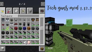 Tech guns mod1122 Minecraft Review Techguns Tutorial [upl. by Cynthy]