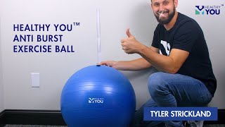 How to Properly Inflate an AntiBurst Exercise Ball [upl. by Ladnyk]