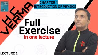 HC Verma Solution  Chapter 1  Introduction of Physics  Full Exercise [upl. by Oilisab858]