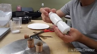 Making a Homemade Rocket Motor KNO3  Sugar [upl. by Thorwald]