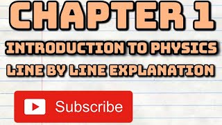 INTRODUCTION TO PHYSICS CHAPTER 1 HC VERMA LINE BY LINE EXPLANATION [upl. by Reinaldos]