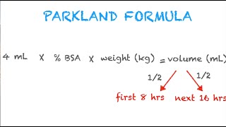 Parkland Formula Made Easy [upl. by Ayotahs97]