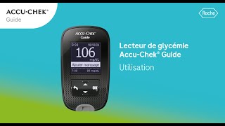 Comment utiliser le lecteur de glycémie AccuChek Guide [upl. by Atteloc579]