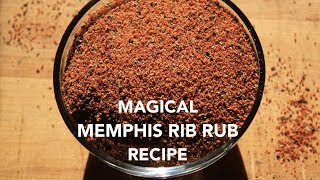 Memphis Style Rib Rub Recipe [upl. by Mcgrody263]