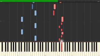 Bach  Musette in D major Piano tutorial Synthesia [upl. by Kirrad629]