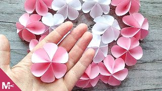 ► Cómo hacer una FLOR DE PAPEL en MINUTOS 😍🌸 [upl. by Parrnell802]