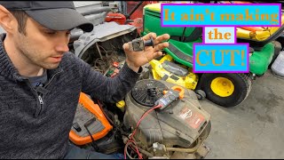 How to fix a riding mower whose blades wont turn on Electric PTO [upl. by Edia]