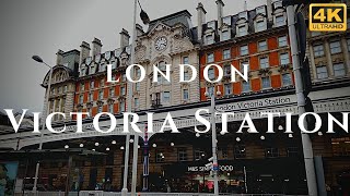 London Victoria Station Walk Through England 4K [upl. by Alehtse]