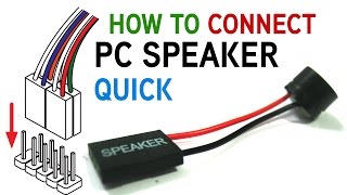 How to Connect a PC Speaker to Your Motherboard [upl. by Olrac]