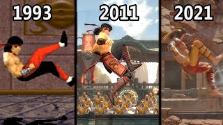 Evolution of Liu Kangs Bicycle Kick 19932021 [upl. by Bernelle187]