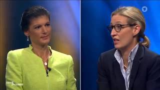 Sahra Wagenknecht im Fünfkampf mit Özdemir Herrmann Lindner Weidel [upl. by Miquela]