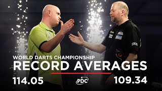 RECORDBREAKING AVERAGES Van Barneveld v Van Gerwen  2017 World Darts Championship [upl. by Thordia144]