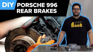 Porsche 996 911 Rear Brake Pad amp Rotor Replacement DIY 19992005 Porsche 911 Carrera [upl. by Aitrop]