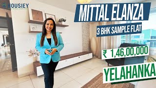 Mittal Universal Bangalore  3 BHK Sample Flat Tour  Mittal Elanza Yelahanka [upl. by Gilba639]