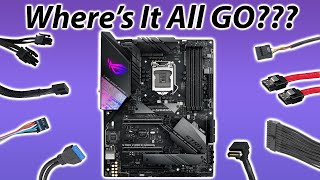 Where do all your PC Parts Plug In Motherboard Connectors [upl. by Annmaria]