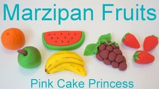 Marzipan Recipe  How to Make Marzipan Fruits by Pink Cake Princess [upl. by Halda]