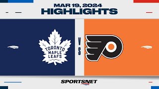 NHL Highlights  Maple Leafs vs Flyers  March 19 2024 [upl. by Giuditta]