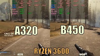 AMD B450 vs A320 Motherboard  Ryzen 3600 [upl. by Imer]