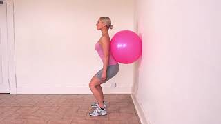 Full squat Swiss ball [upl. by Marj]