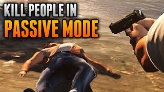 GTA 5 Glitches  How To Kill People in Passive Mode  GTA 5 Online Secret Tricks [upl. by Enelrats48]